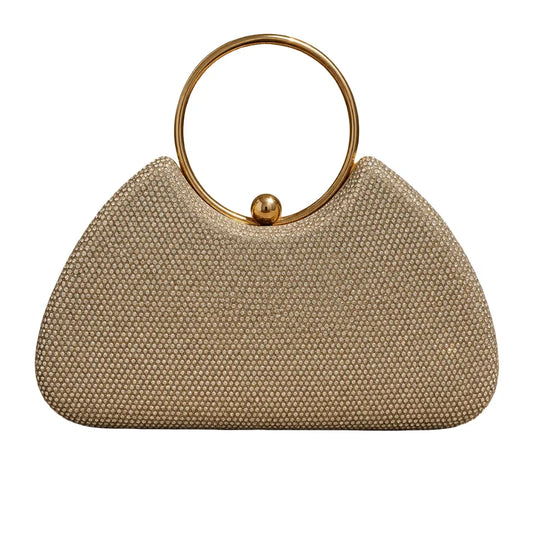 Bolso de mano con pedrería - Plu: 49352