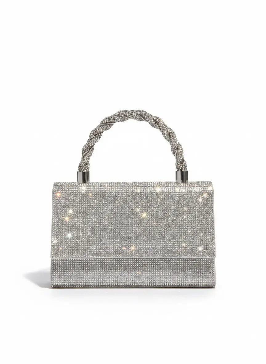 Bolso glam mujer look de noche