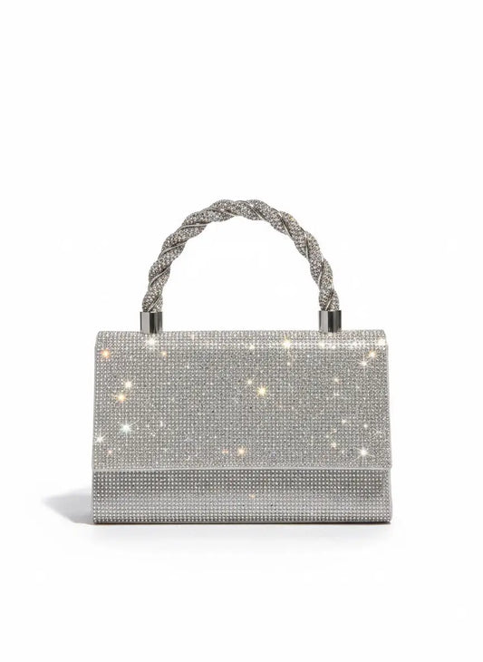 Bolso glam mujer look de noche