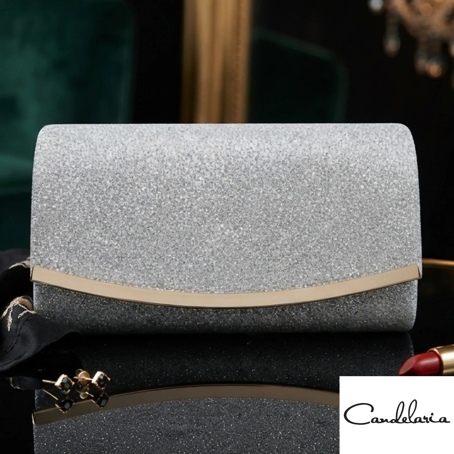 Bolso pequeño con detalles brillantes de moda - Plu: 6201
