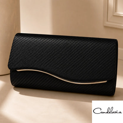 Bolso sobrio con reborde metálico para grado - Plu: 6201