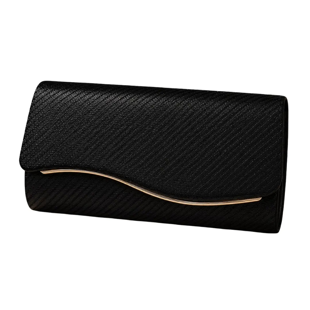 Bolso sobrio con reborde metálico para grado - Plu: 6201