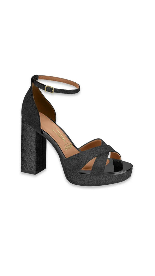 Calzado tela shine paris/verniz premium negro
