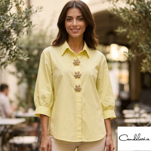 Camisa para mujer amarilla - Ref: 5892-180