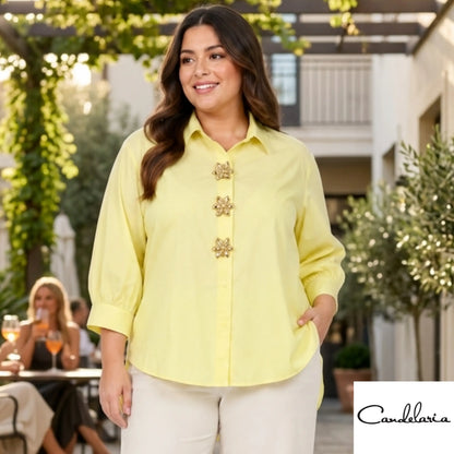 Camisas plus con flores - Ref: 5892-180
