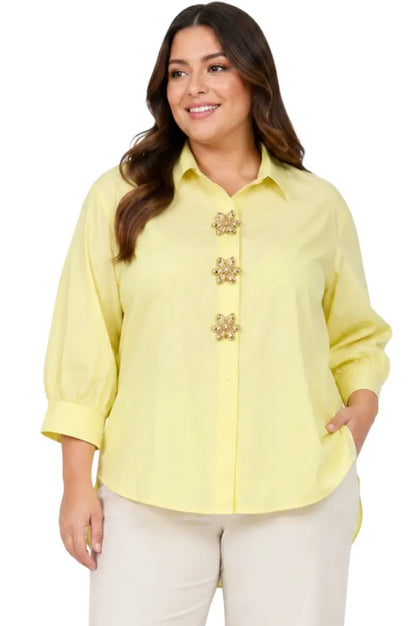 Camisas plus con flores - Ref: 5892-180