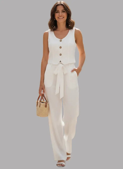 Chaleco sastre con botones contrastantes