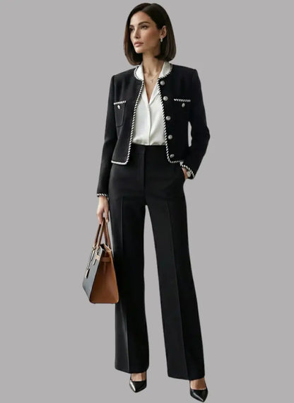 Chaqueta elegante con botone de lujo