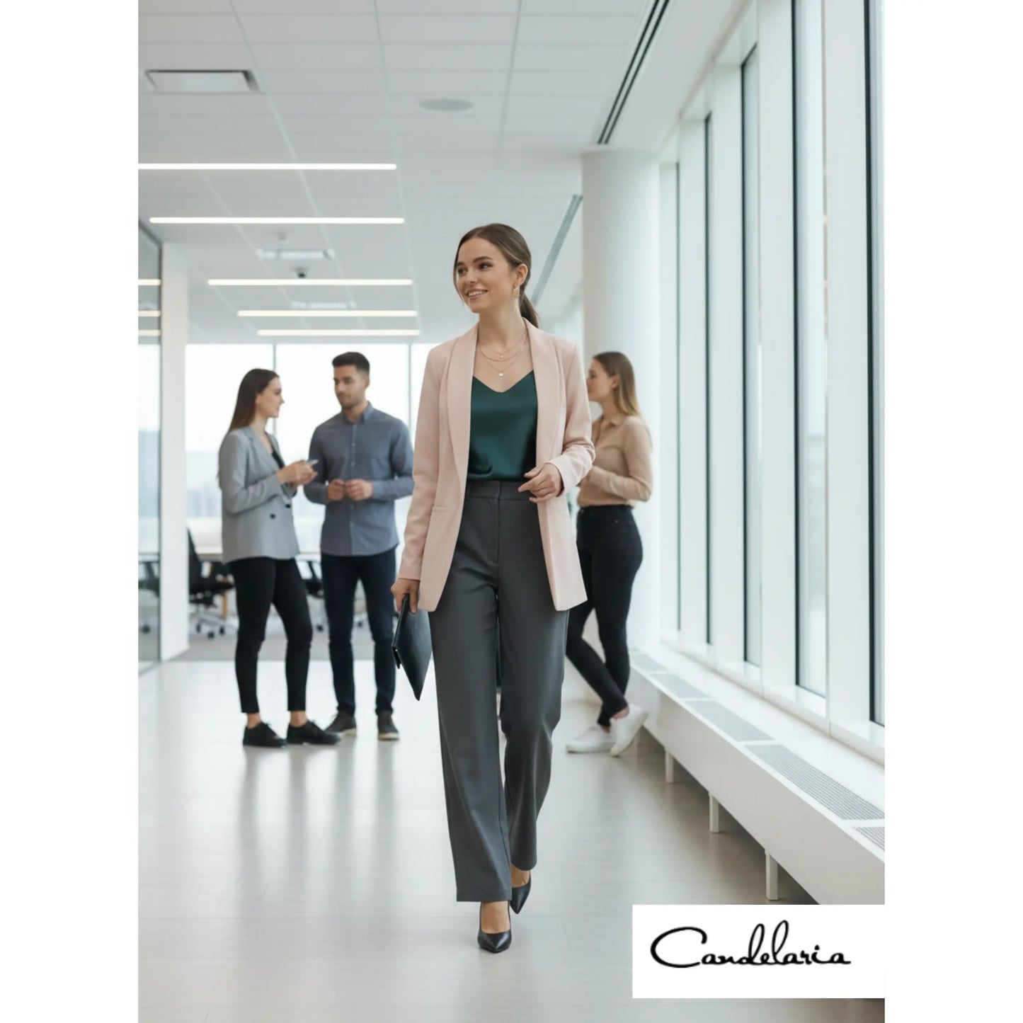 Ejecutivo moderno con blazer entallado