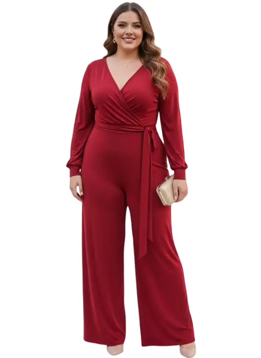 Enterizo largo plus elegante