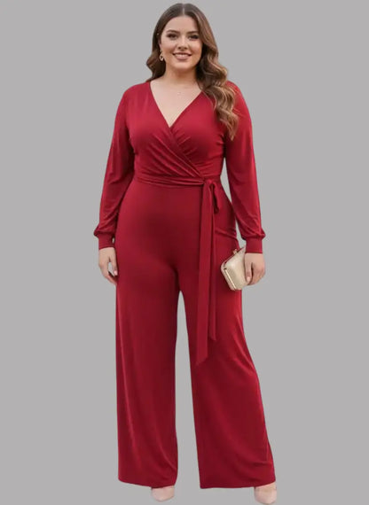 Enterizo largo plus elegante