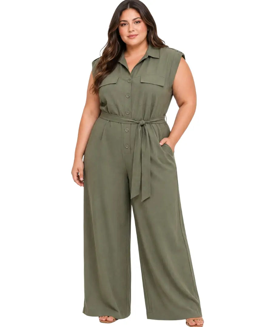 Enterizo plus moderno para mujer casual - Ref: 114270B-210