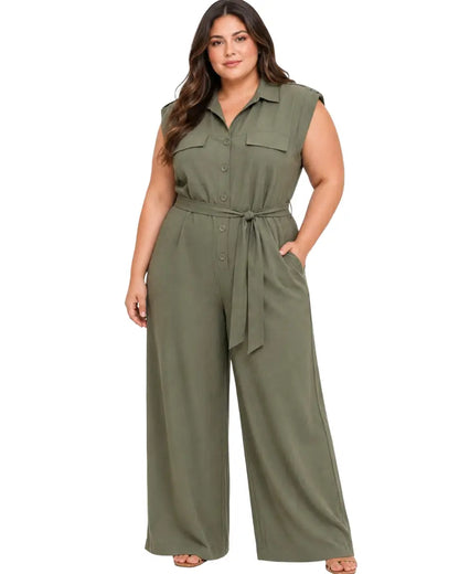 Enterizo plus moderno para mujer casual - Ref: 114270B-210