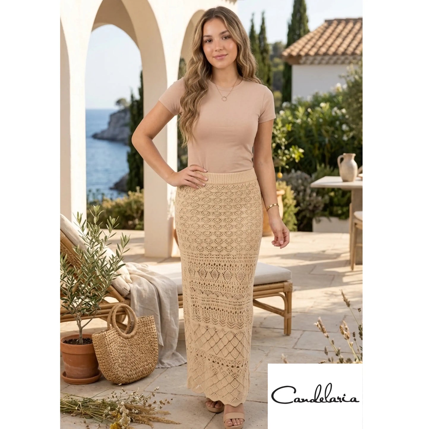 Falda larga playera - Ref: IMJ9809S-190