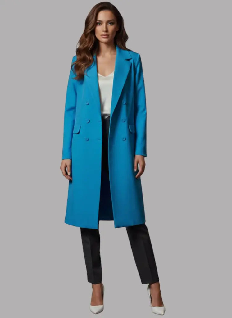 Gaban elegante color azul turquesa