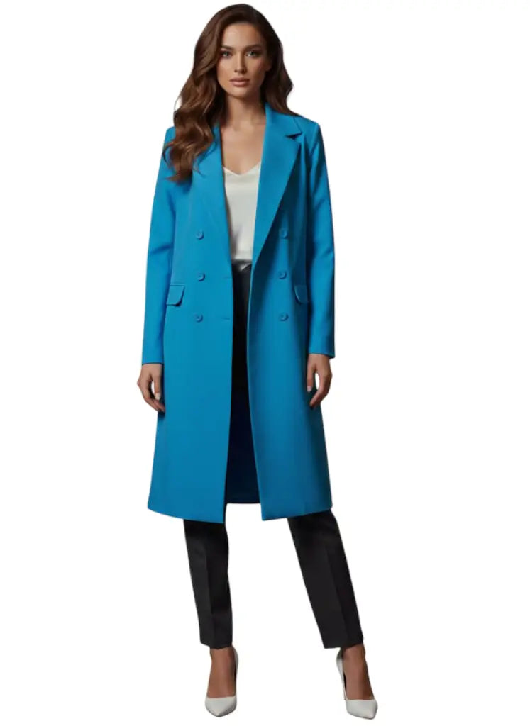 Gaban elegante color azul turquesa