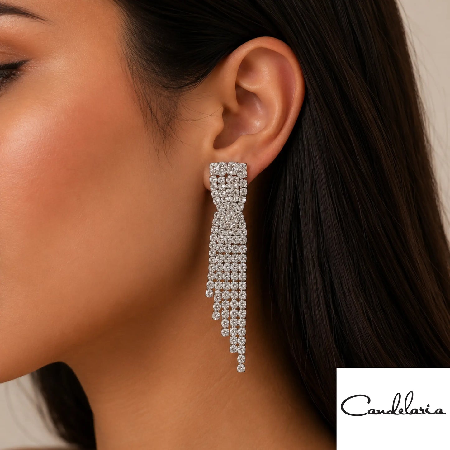 Joyas colgantes con flecos asimétricos