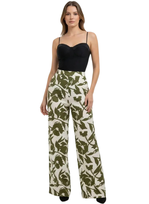 Pantalón casual acabado moderno - Ref: 704-140 | Verde army | PLU 61373