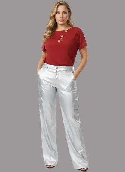 Pantalón casual mujer para fiesta - Ref: T06019-150