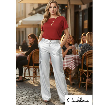 Pantalón casual mujer para fiesta - Ref: T06019-150