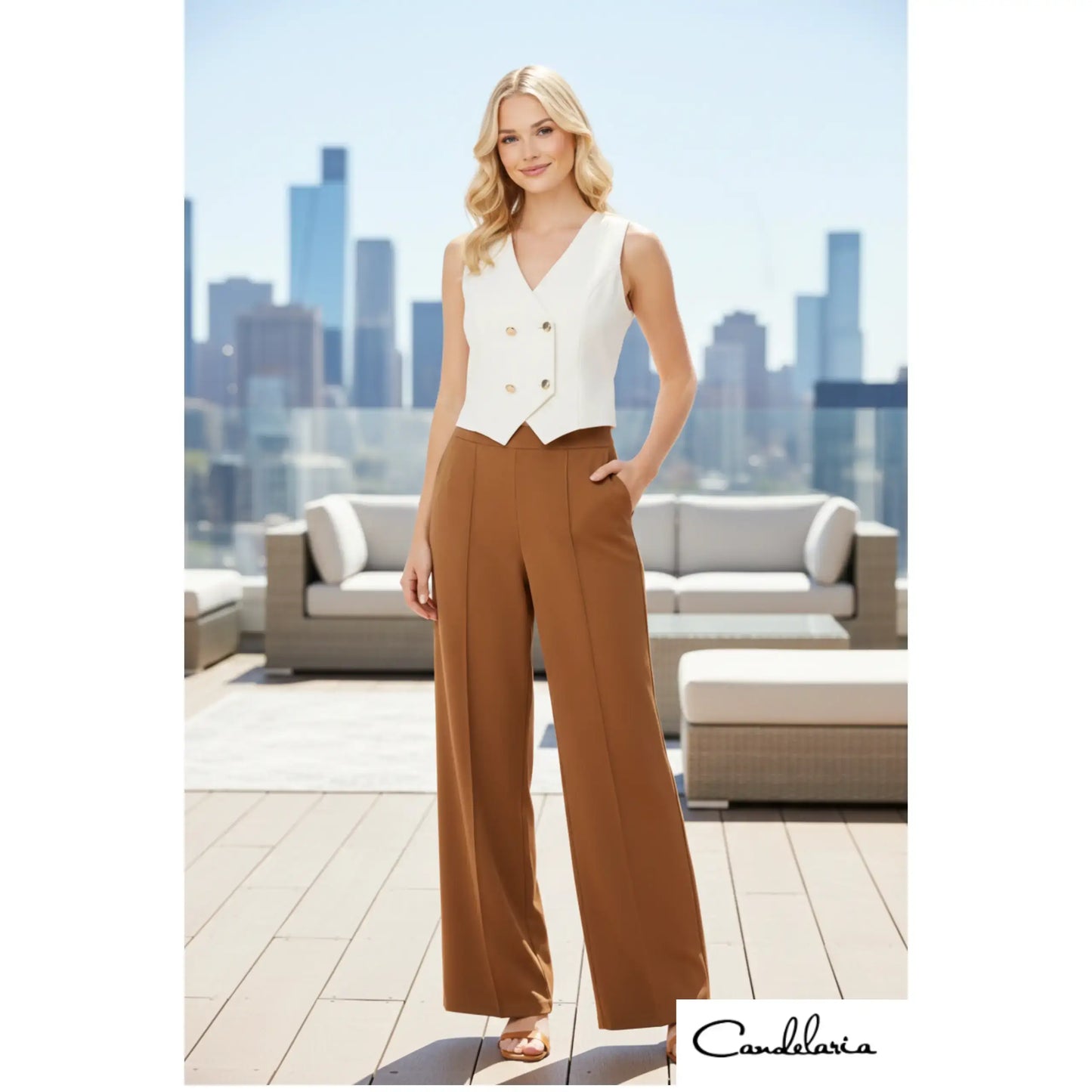 Pantalón profesional femenino - Ref: BP08011-130
