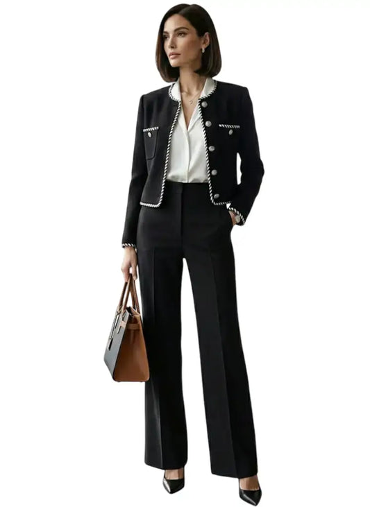 Pantalón sastre negro elegante