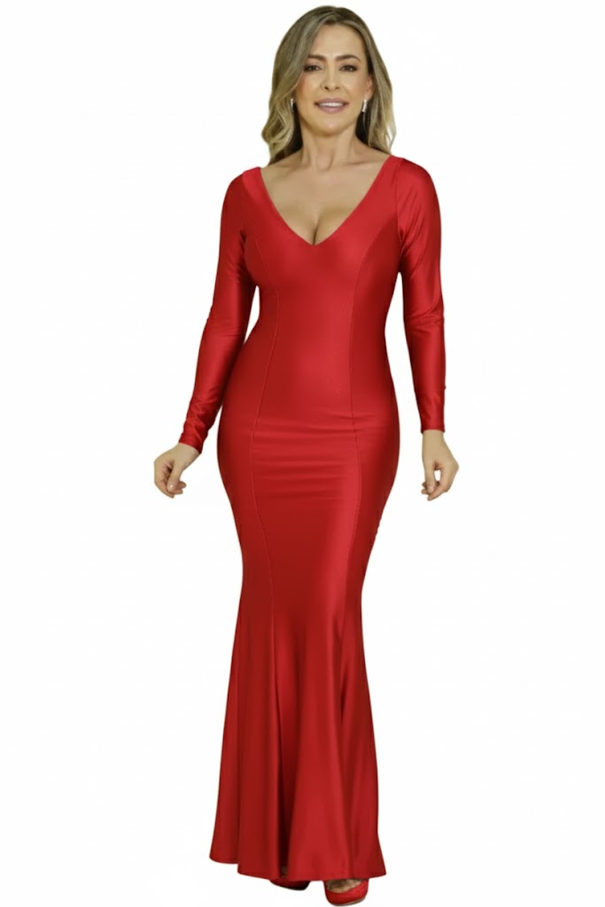 Vestido largo ejecutivo mujer para oficina