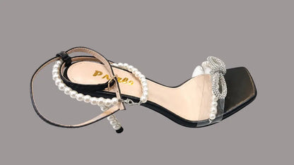 Sandalia con perlas para mujer - Ref: MADISON - 180