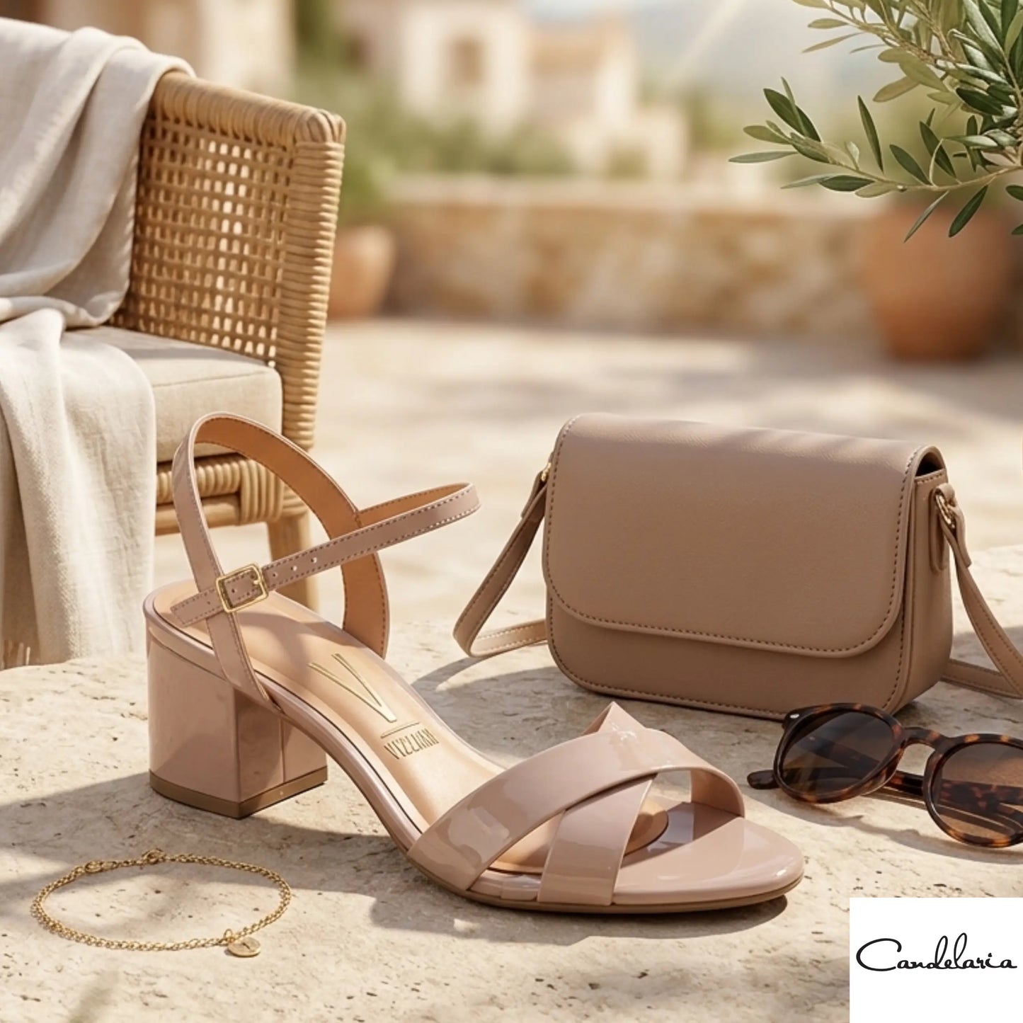 Sandalia casual cruzada - Ref: 62919277286
