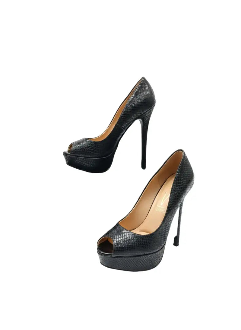 Sandalias cerradas de plataforma para fiesta