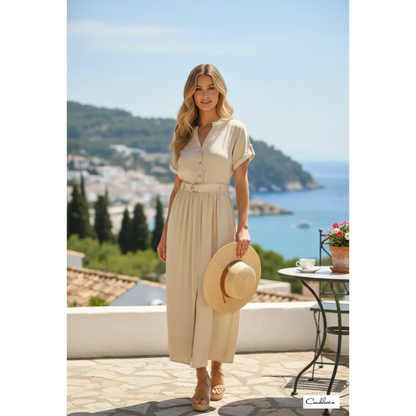 Vestido con cinturón