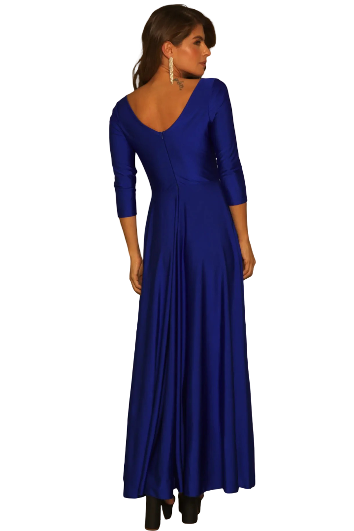Vestido glam largo estilo chic nocturno - Ref: 8234-360