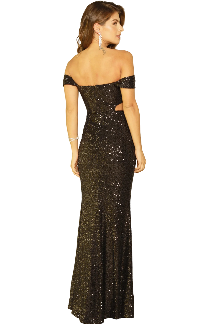 Vestido glam largo tienda online