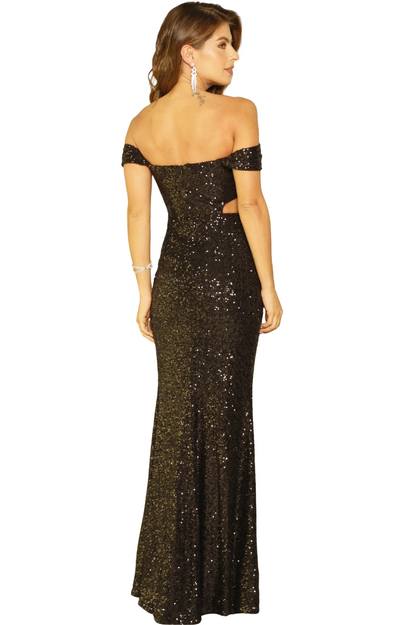 Vestido glam largo tienda online