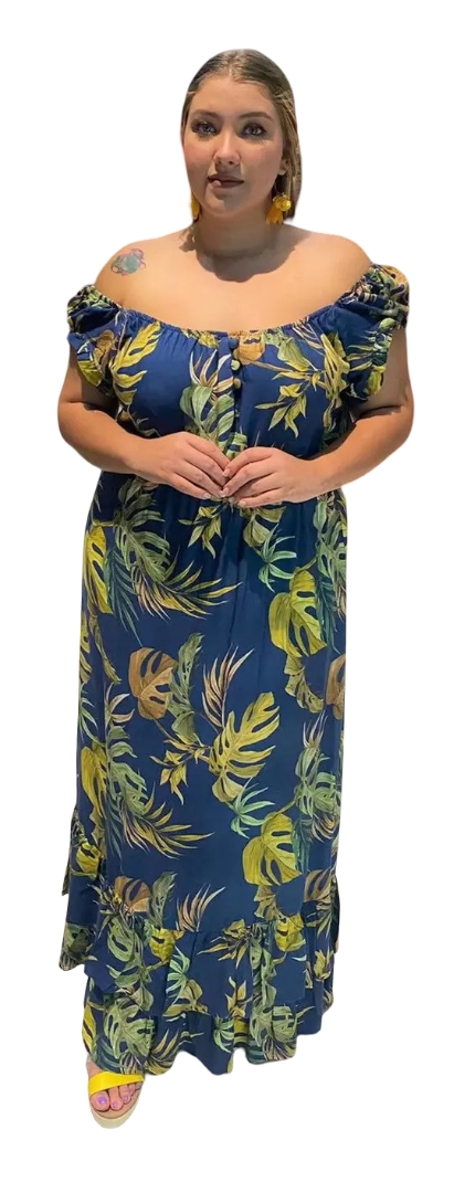 Vestido plus mujer - Amanda