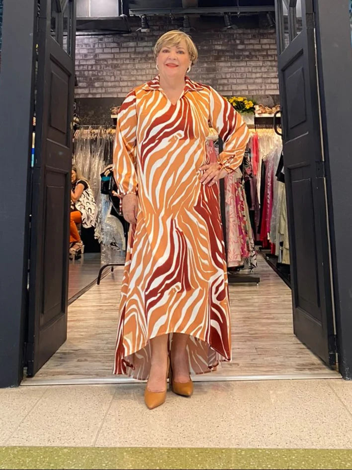 Vestido plus mujer - Casandra