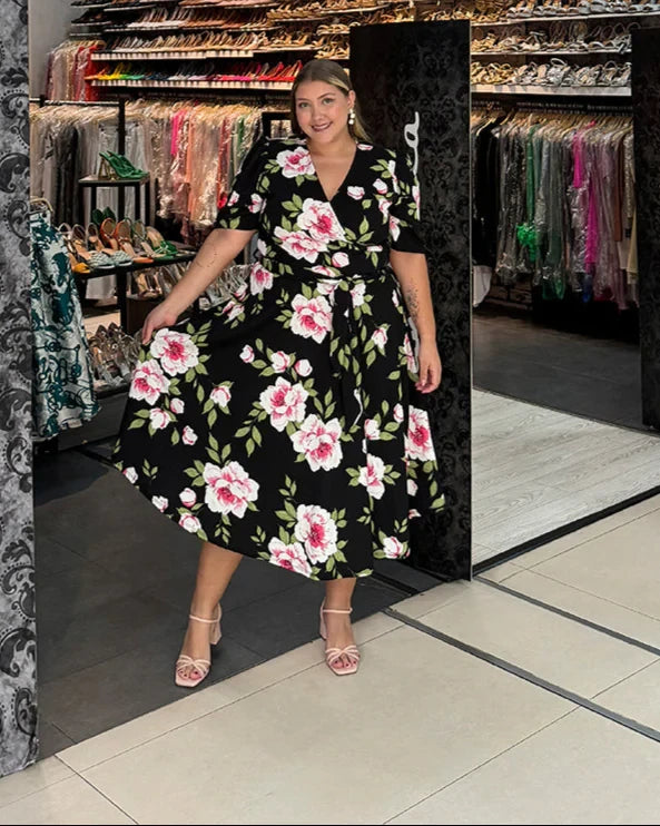 Vestido plus mujer - Adriana