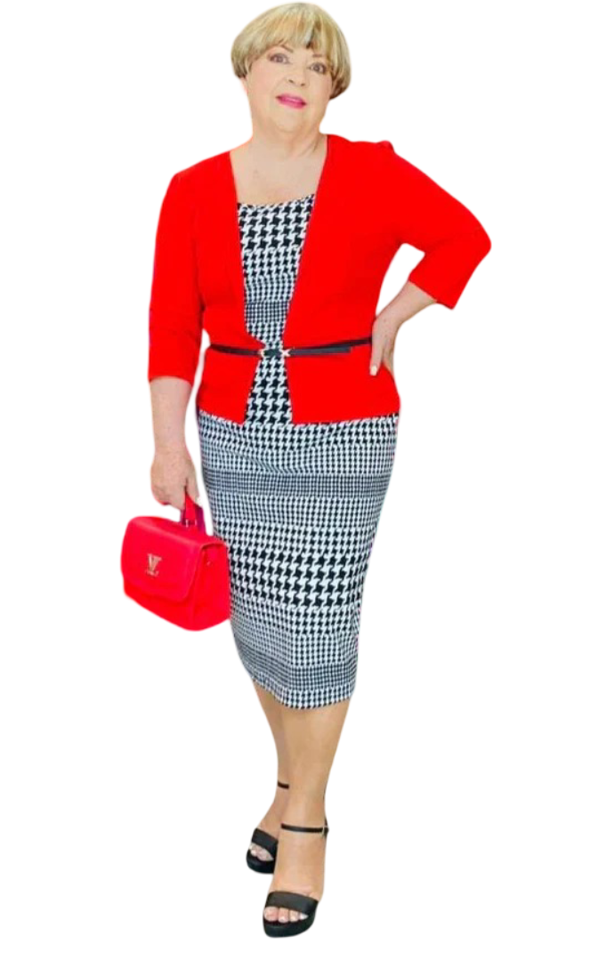 Vestido plus mujer - Brenda