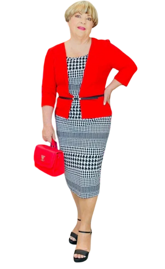 Vestido plus mujer - Brenda