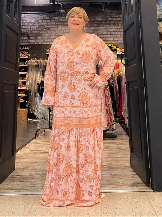 Vestido plus mujer - Cintia