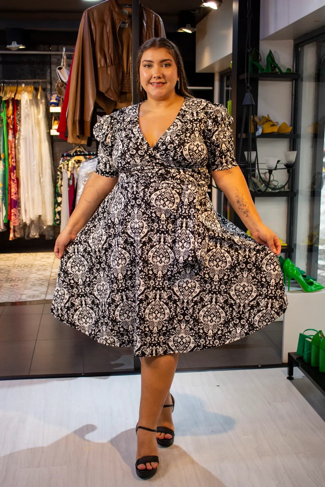 Vestido corto plus mujer - Amaia