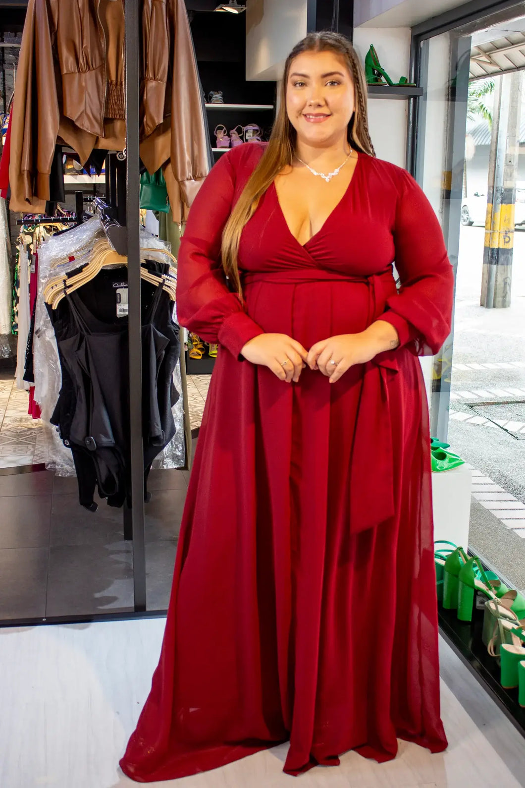 VESTIDO PLUS MUJER - MARIA CAMILA