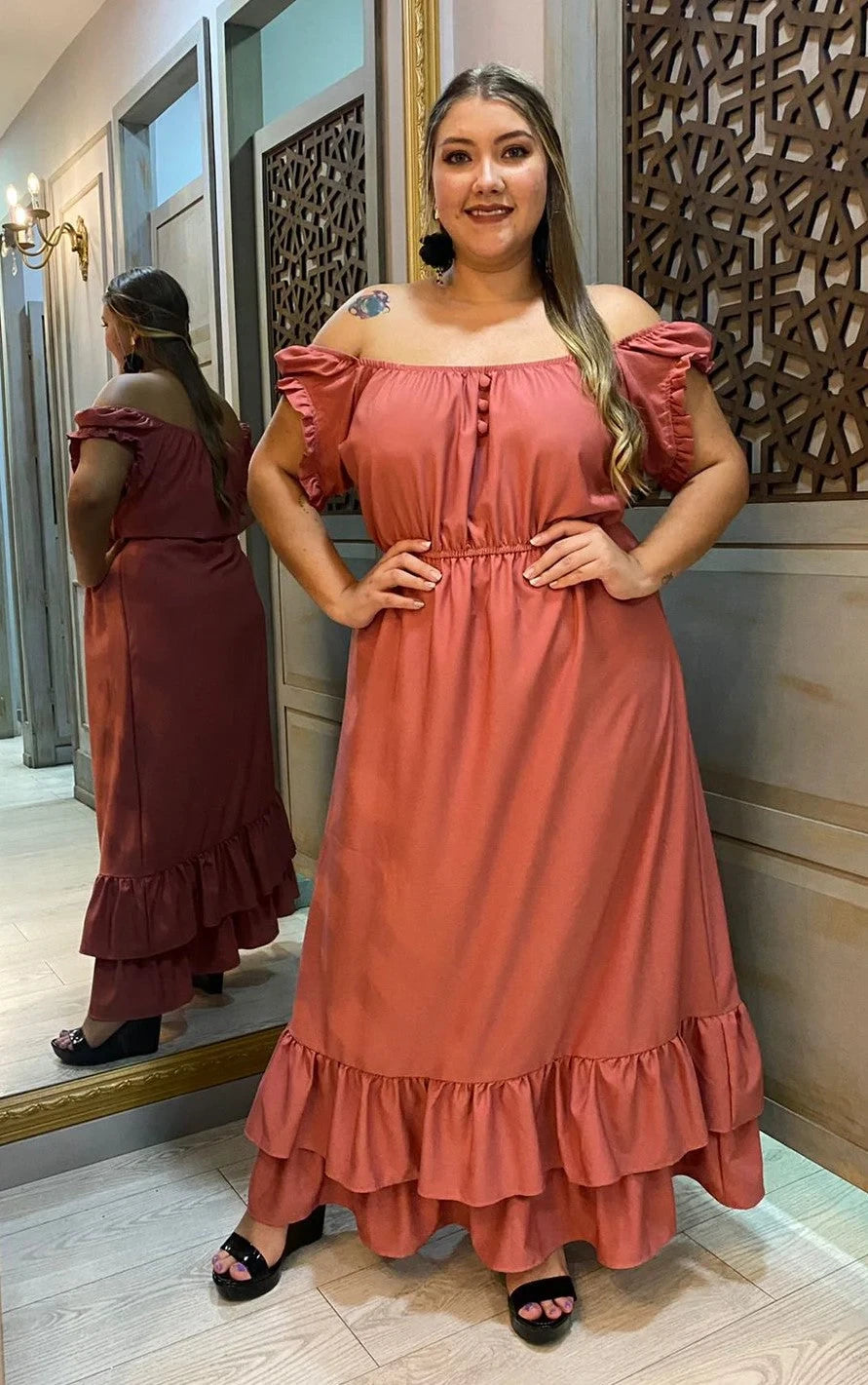 VESTIDO PLUS MUJER - ZULENA