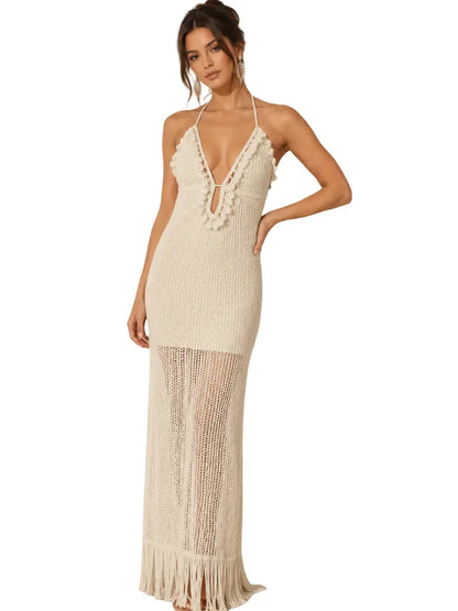 Vestido blanco playero - Ref: 3873-250