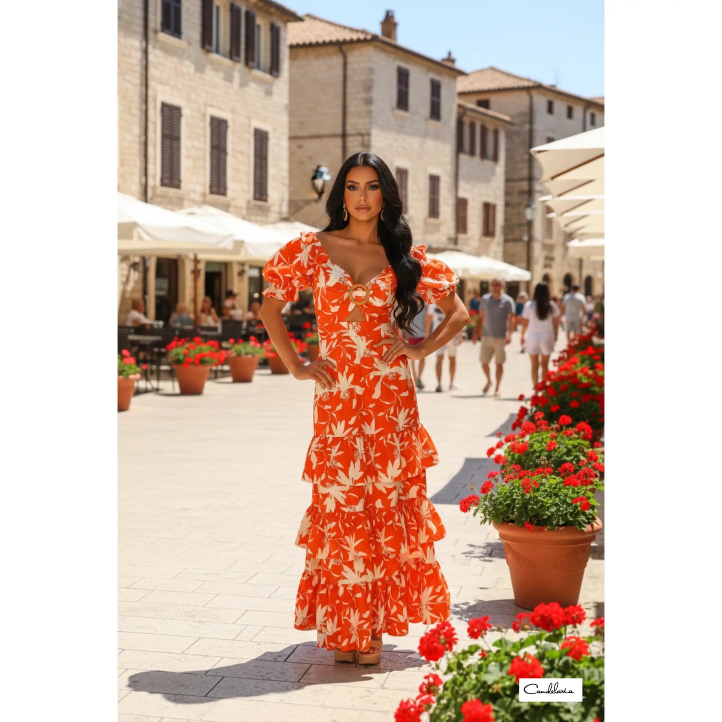 Vestido caída fluida