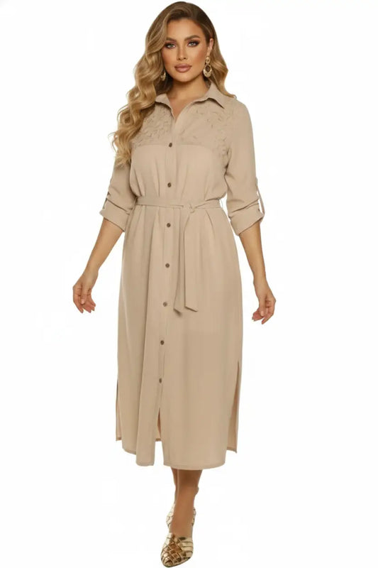 Vestido camisero casual - Ref: S11159-200