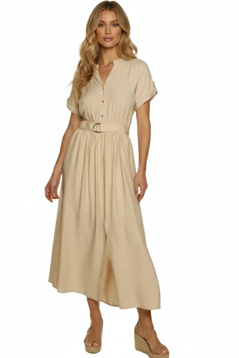 Vestido con cinturón