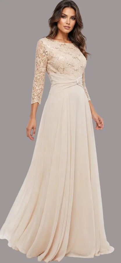 Vestido con encaje en la parte superior - Ref: 1817-520