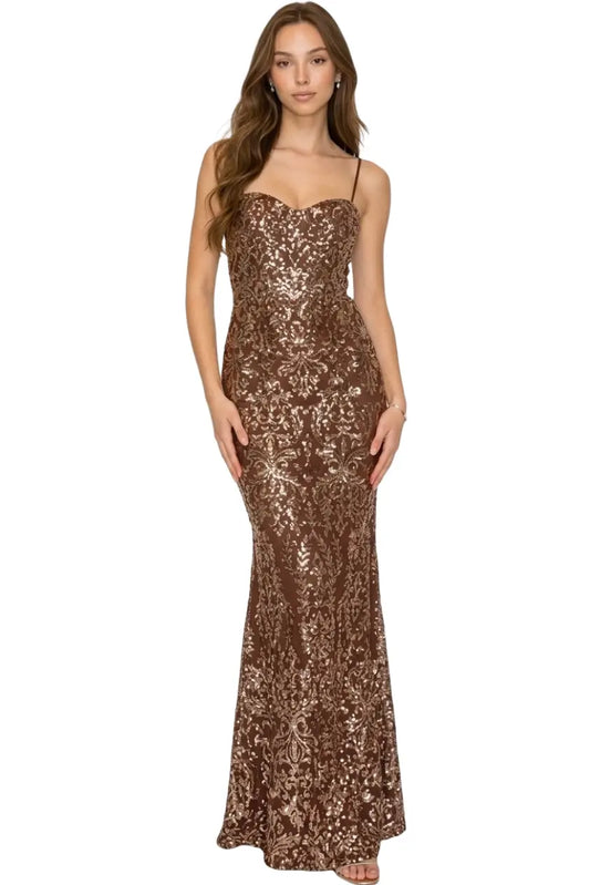 Vestido con escote caído - Ref: CD30160-310