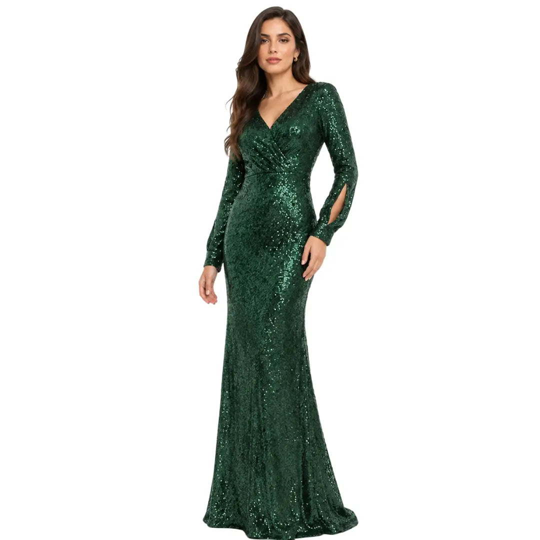 Vestido con lentejuela - Ref: 16255-330